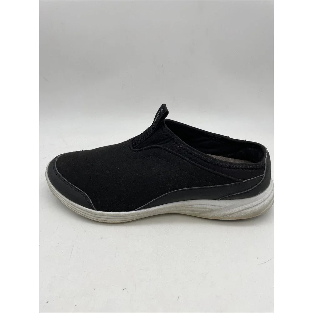 Vionic Adell Black‎ Suede Comfort Slip-on Flat Shoe Women's sizes 9.5
